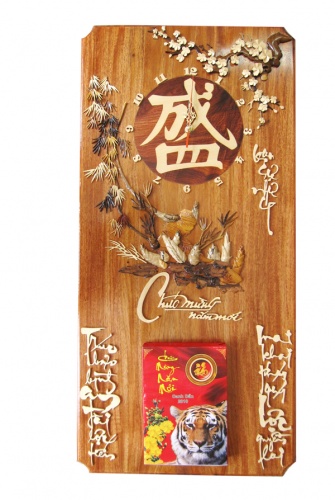 Chất liệu gỗ làm lịch gỗ tết 2018 rất cao cấp
