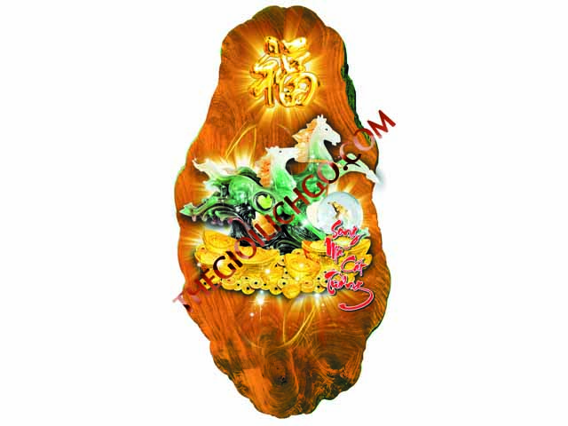 Lịch gỗ tết treo tường mang lại nhiều may mắn